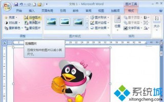 让Word2007文档自动压缩图片尺寸的方法
