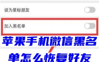 苹果手机微信黑名单怎么恢复好友 微信联系人拉黑了怎么找回来