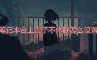 笔记本合上盖子不休眠怎么设置 笔记本合盖不休眠的方法
