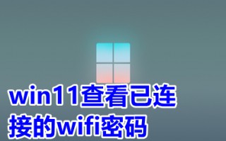 win11查看已连接的wifi密码 win11怎么查看wifi密码