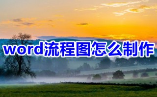 word流程图怎么制作 word里面怎么画流程图