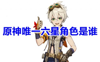 原神唯一六星角色是谁 原神唯一六星角色介绍