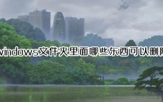 windows文件夹里面哪些东西可以删除 c盘爆红了可以删除哪些文件