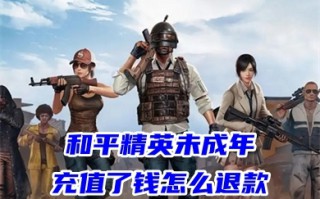和平精英未成年充值了钱怎么退款 未成年充值平台不给退款怎么办
