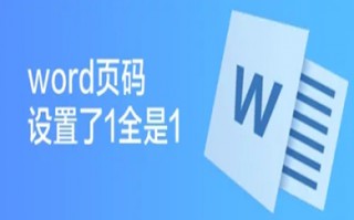 word页码设置了1全是1 word怎么自动编页码