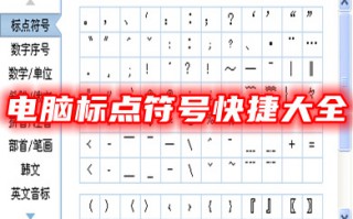 电脑标点符号快捷大全