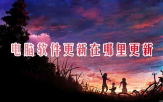 电脑软件更新在哪里更新 电脑软件如何更新