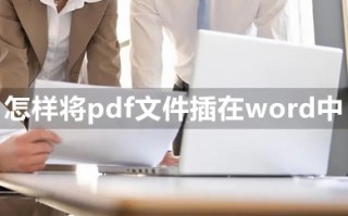 怎样将pdf文件插在word中 如何将pdf内容插到word中