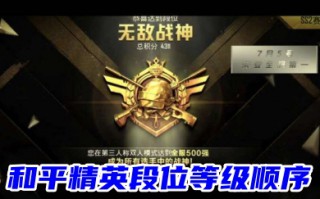 和平精英段位等级顺序 和平精英段位图片