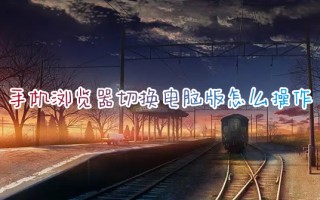 手机浏览器切换电脑版怎么操作 手机浏览器切换电脑版的方法