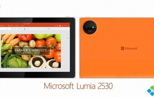Lumia2530平板预装Windows10系统概念图遭曝光貌似模仿Lumia智能手机
