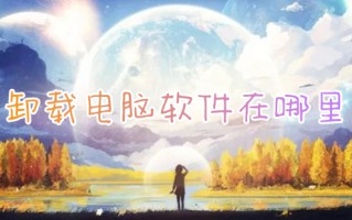 卸载电脑软件在哪里 电脑卸载软件怎么卸载