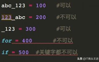 python变量名的命名规则（熟记这些规则即可）