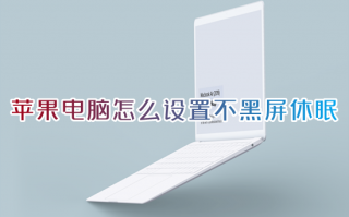 苹果电脑怎么设置不黑屏休眠 mac怎么取消自动黑屏