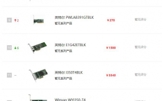 网卡天梯图_电脑网卡排行榜2020