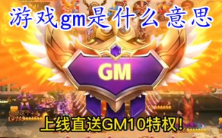 游戏gm是什么意思 包站gm权限手游盒子排行榜