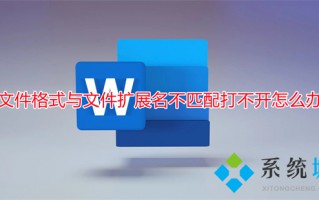 文件格式与文件扩展名不匹配打不开怎么办