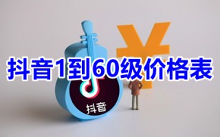 抖音1到60级价格表 抖音1-60级价目表图片