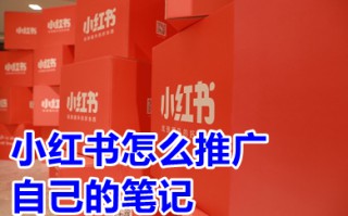 小红书怎么推广自己的笔记 怎么在小红书上做推广引流