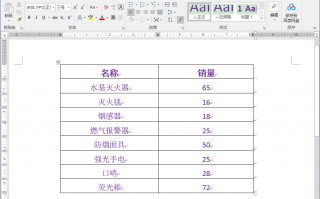 word表格升序降序怎么用（文档表格数据降序排序技巧）