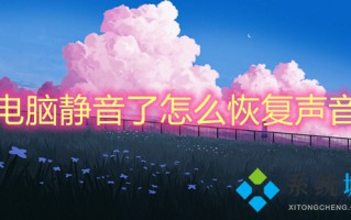 电脑静音了怎么恢复声音 笔记本电脑静音了怎么调回来