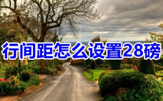行间距怎么设置28磅 行间距设置28磅的操作方法