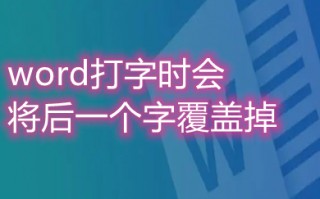 word打字时会将后一个字覆盖掉 word打字覆盖后面的字怎么取消