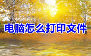 电脑怎么打印文件 电脑打印文件操作步骤