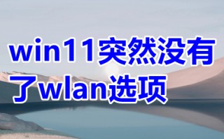 win11突然没有了wlan选项 win11右下角wifi图标不见了怎么显示