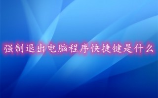 强制退出电脑程序快捷键 电脑怎么强制退出一个软件