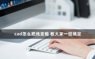 cad画好的线怎么加粗快捷键（教你一招快速加粗）