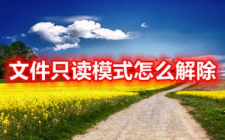 文件只读模式怎么解除 word只读模式如何消除