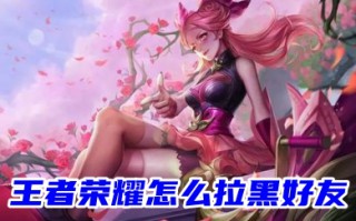 王者荣耀怎么拉黑好友 王者荣耀拉黑好友的方法