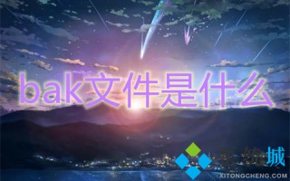 bak文件是什么 bak是什么格式的文件