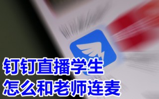 钉钉直播学生怎么和老师连麦 钉钉直播中怎么开启连麦功能