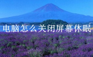 电脑怎么关闭屏幕休眠 电脑关闭屏幕休眠的方法