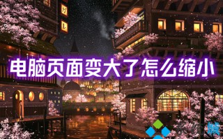 电脑页面变大了怎么缩小 电脑桌面怎么调整大小