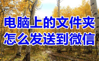 电脑上的文件夹怎么发送到微信 怎么把文件夹拖到微信里面发送给别人