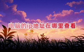 电脑的ip地址在哪里查看 怎么查看电脑ip地址