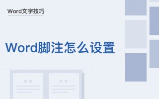 word添加脚注怎么设置（教你快速为文字添加脚注）