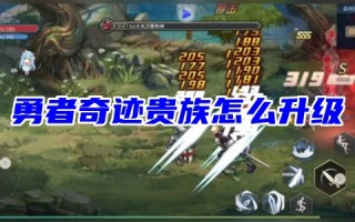 勇者奇迹贵族怎么升级 勇者奇迹1-400升级攻略