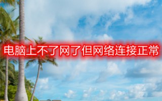电脑上不了网了但网络连接正常 win10连接正常不能上网怎么办