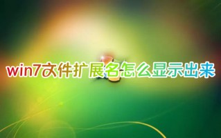 win7文件扩展名怎么显示出来 win7如何显示文件后缀名