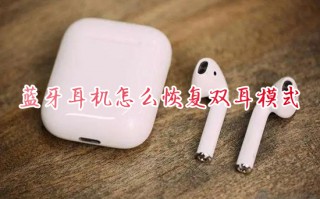 蓝牙耳机怎么恢复双耳模式 蓝牙耳机恢复双耳模式的方法