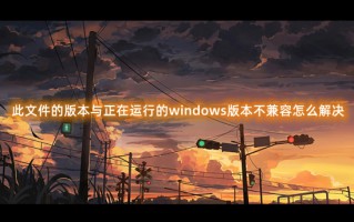 此文件的版本与正在运行的windows版本不兼容怎么解决