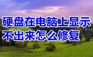 硬盘在电脑上显示不出来怎么修复 硬盘在电脑上显示不出来的简单修复方法