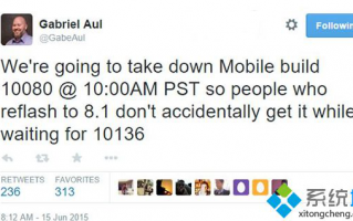 Win10 Mobile预览版10136将在6月17日凌晨1点开始推送