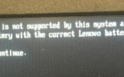 电脑开机报错The battery installed is not supported by this system怎么办