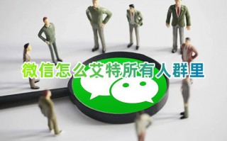 微信怎么艾特所有人群里 微信怎么一键艾特群里的全体成员