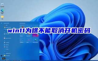 win11为啥不能取消开机密码 win11如何取消开机密码